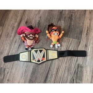 WWE Macho Man Randy Savage Ultimate Warrior Plush WWE Undisputed Champion BELT